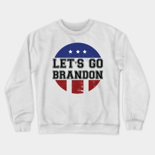 LGB Let’s Go Brandon Conservative US Flag Crewneck Sweatshirt